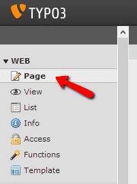 How to add new content in Typo3?