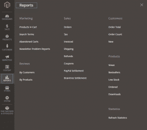 How to manage reports in Magento?