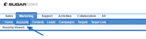 How to manage accounts in SugarCRM?