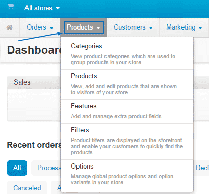 CS-Cart Administration overview