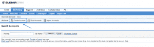 How to manage accounts in SugarCRM?