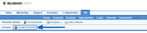 How to share documents in SugarCRM?