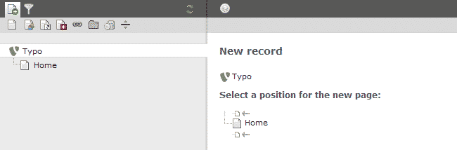 How to add new content in Typo3?