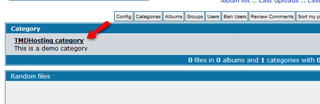 How to create new categories in coppermine Gallery?