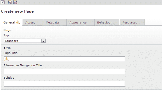 How to add new content in Typo3?