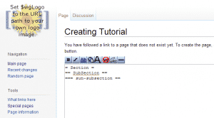 mediawiki create new page mediawiki create new page