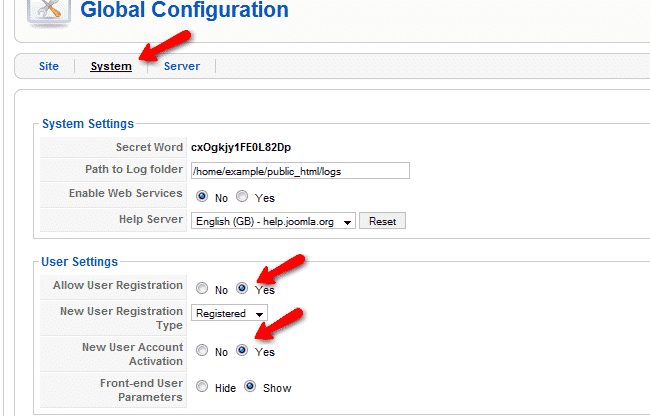 How to apply user registration and account activation policy?