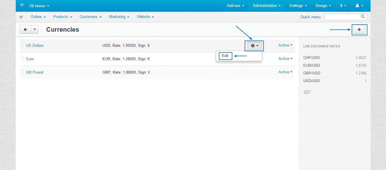 CS-Cart Administration overview