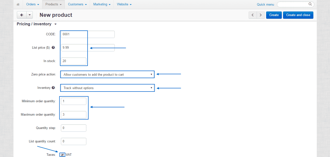 How to create and manage products in CS-Cart?