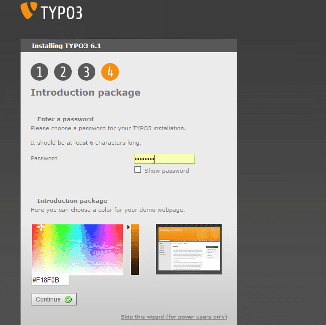 Typo3 manual installation