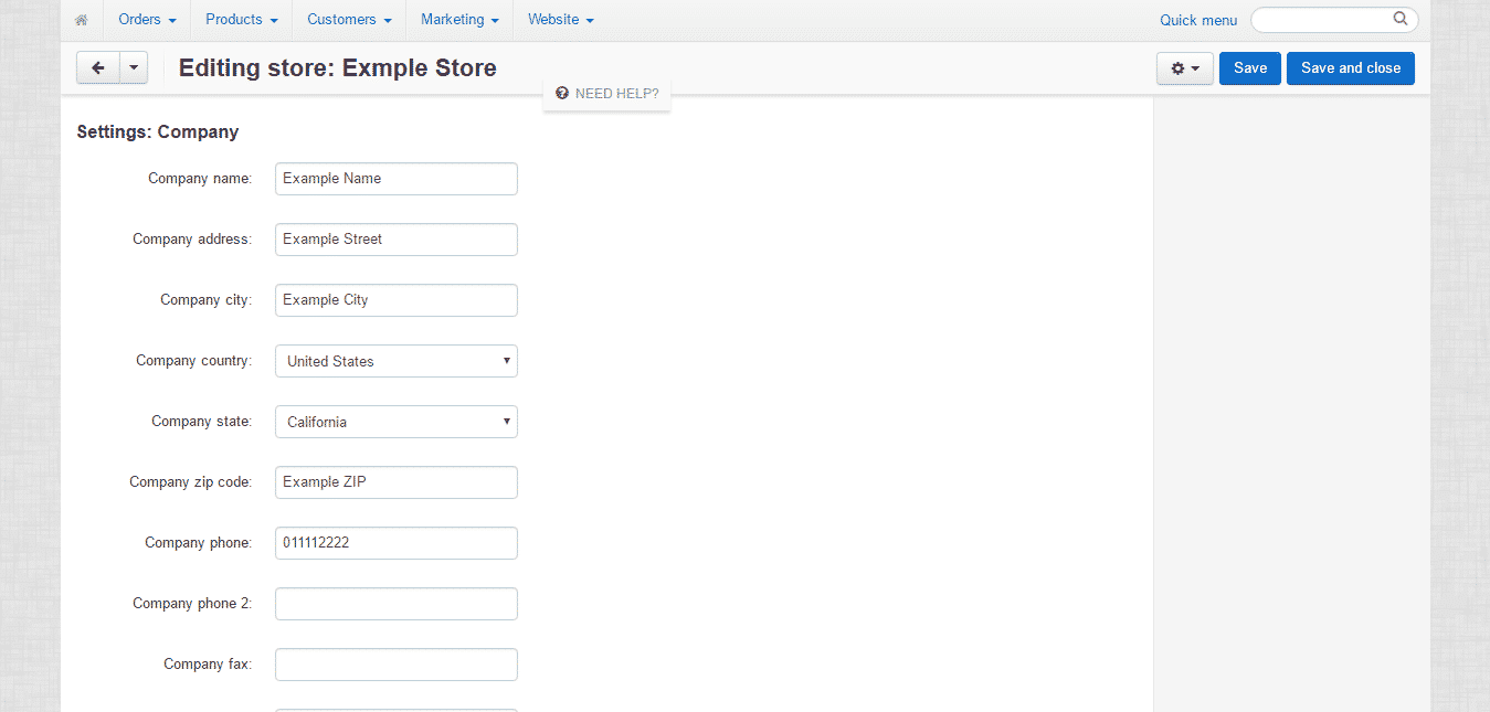 CS-Cart Basic Configuration