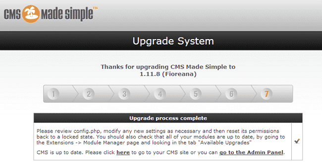 How to upgrade CMS Made Simple?