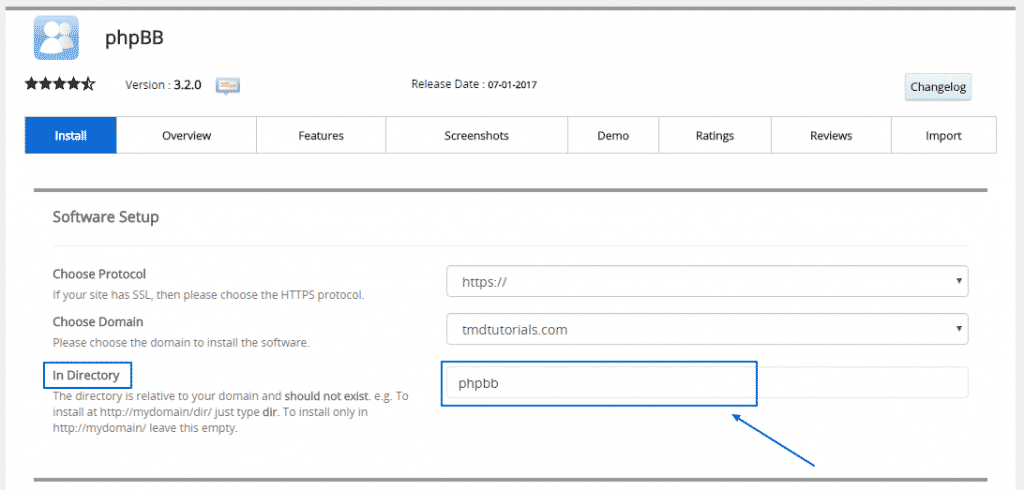 Install Details