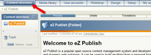 How to create content via your ezPublish admin panel?