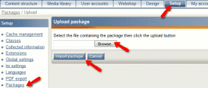 How to install a mew package on your ezPublish website?