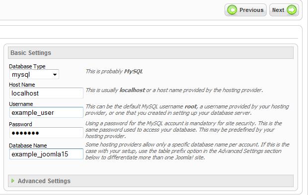 MANUAL JOOMLA INSTALLATION