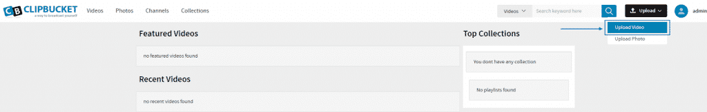 HOW TO upload videos in clipbucket?