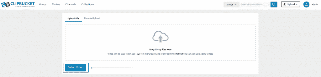 HOW TO upload videos in clipbucket?