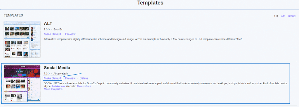 How to install a dolphin template?