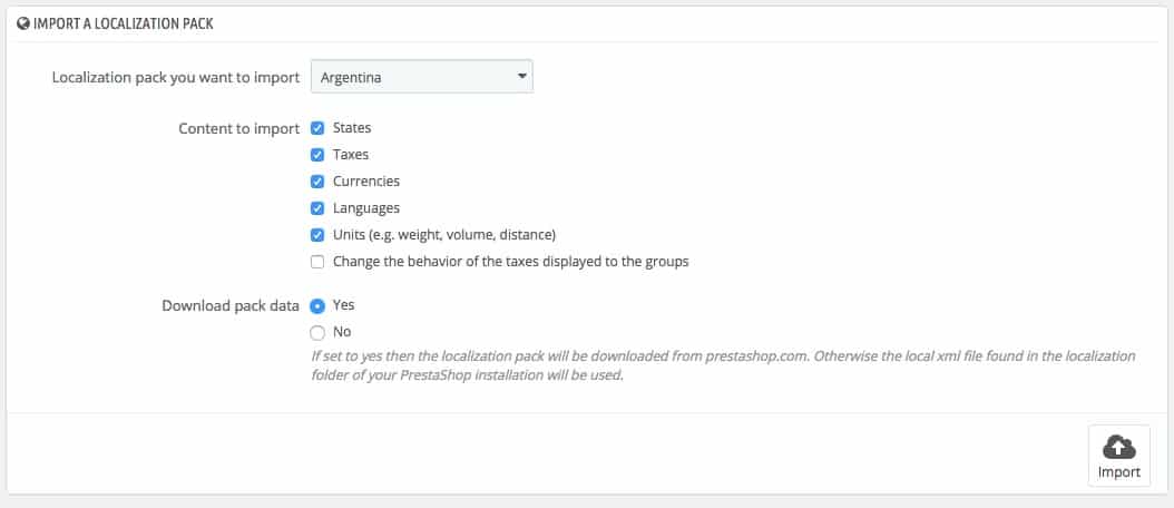 How to change PrestaShop 1.6 language